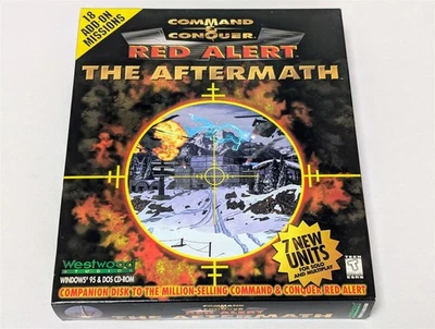 Command & Conquer: Red Alert The Aftermath Windows 95 DOS Big Box PC SUPER NICE! - Image 1 of 4