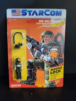 Sgt. Bill Travers 1986 STARCOM Vintage Coleco MOC NEW UNPUNCHED - Image 1 of 2