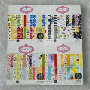 The Stamps of Life 6x6 Cardstock Lot 4 Pads Retired Lovely XOXO Brighter Days - Picture 1 of 5