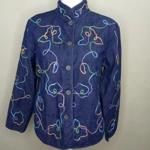 Napa Valley Lightweight Denim Embellished Jacket - PM - Picture 1 of 7
