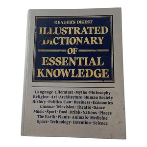 Reader's Digest Illustrated Dictionary Essential Knowledge Hardcover 1995 - Foto 1 di 6