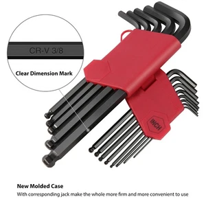 36 PCS Allen Wrench Set Long Arm Ball End Hex Key Socket Head Screw Wrench For - Picture 1 of 13