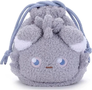 Pokemon Poke Piece Plush Drawstring Bag (Espurr Psiau Psystigri) - Picture 1 of 4
