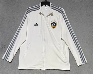 adidas LA Los Angeles Galaxy Home Anthem Full Zip Jacket Mens Large MLS - Picture 1 of 7