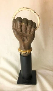 Antique Cast Iron Fist Hitching Post Top - Picture 1 of 4