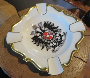 Ashtray-Austria-Hungary. 1867-1915 Habsburg Coat of Arms. Alt O' Sterreich. Wien - Picture 1 of 5