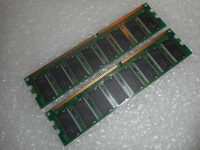 1GB (2x512MB) Crucial 184-Pin DDR SDRAM DDR400 Desktop Memory THA01 CT6464Z40B - Image 1 of 2
