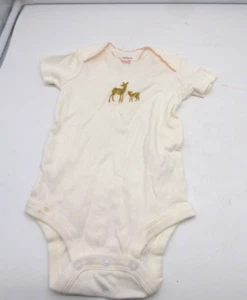 Carter's Baby Mangas Cortas Suaves, Marfil, 12 Meses - Imagen 1 de 6