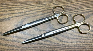 Lot of 2 V. Mueller SU1804 Mayo Dissecting Straight Scissors - Picture 1 of 4