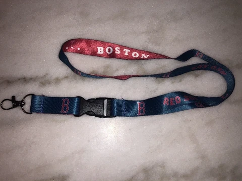 Boston Red Sox Baseball Lanyard New MLB Clip Detachable ID Cover