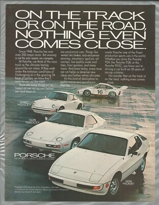 Anuncio Porsche 1978, Porsche 924, 928, 911SC, anuncio impreso Foto 1 de 3