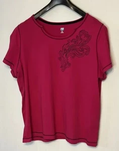 SB active size 2X 2XG Woman’s Graphic Print Top - Picture 1 of 6
