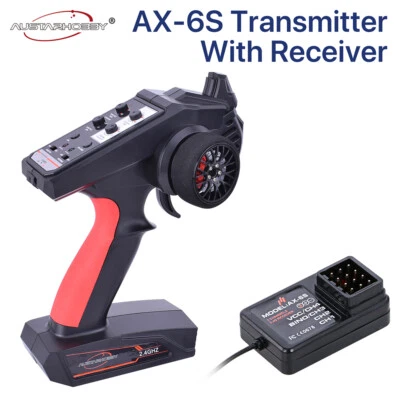 AUSTAR AX6S 2.4G 4CH Funkfernsteuerung Sender + Empfänger für RC Car Boat Auto - Bild 1 von 4