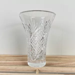 Waterford Crystal Emmet Flower Vase Flared Rim Clear Cut 6" - Picture 1 of 5