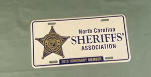 North Carolina Sheriff's Association Booster Nummernschild Ehrenmitglied 2010 - Bild 1 von 4