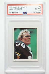 1981 Topps Stickers Jack Lambert #74 PSA 6 EX-MT - Picture 1 of 2
