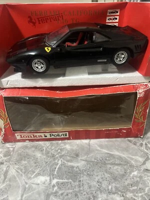 Tonka Polistil Ferrari GTO - 1/16 Scale Die Cast Model Black Vintage Collectible - Image 1 of 4