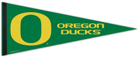 University of OREGON DUCKS Official NCAA Team Premium Felt Collectors PENNANT Cover