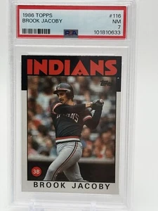Brook Jacoby Cleaveland Indians 1986 Topps #116 PSA 7 - Bild 1 von 2