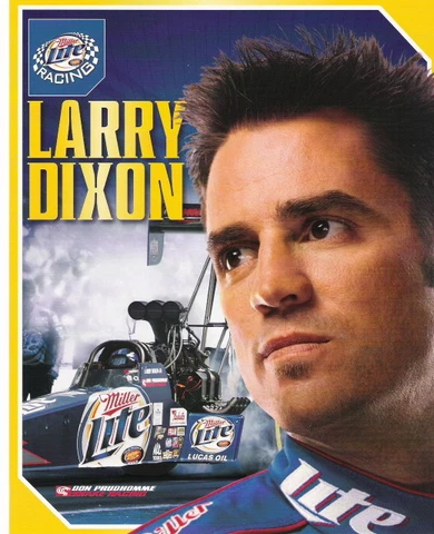 2006 Larry Dixon Miller Lite Top Fuel NHRA postcard Cover