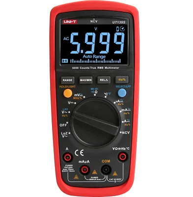 UT139S Digital Multimeter Strommessgerät AC/DC 600V Ω HZ NCV Temperatur Loz LPF - Bild 1 von 4