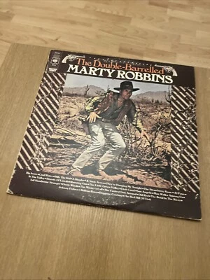 Marty Robbins 12” Vinyl Double Album The Double Barrelled CBS 88152 Gatefold ‘75 - Image 1 of 4