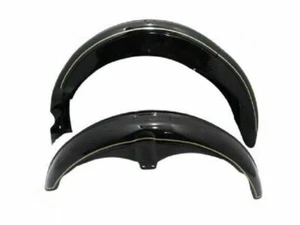 For AJS FRONT AND REAR BLACK PAINTED FENDER SET (PREDRILLED) - Picture 1 of 3