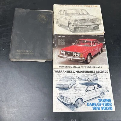 Manual del propietario Volvo 1978 vintage libro de instrucciones 144 242 244 245 garantía Foto 1 de 4