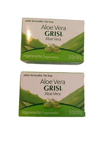 (Lote de 2) Jabón Regenerador Grisi Aloe Vera 3.5 OZ Cada uno - 2 Barras - Imagen 1 de 2