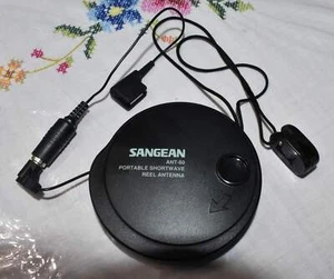 1980s SANGEAN ANT-60 COMPACT PORTABLE SHORTWAVE REEL ANTENNA FOR RADIO RECEIVER - Zdjęcie 1 z 2