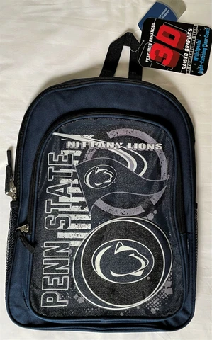 New With Tags Northwest Official NCAA Penn State Nittany Lions 17" Backpack Blue Cover