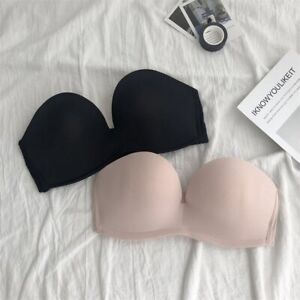 Women Strapless bra Gather Without Dress Invisible Sexy Traceless Underwear