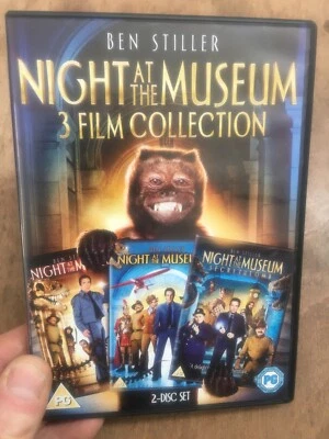 Night At The Museum Trilogy 1-3 Boxset(2xDVD R2)Ben Stiller Robin Williams 1,2+3 - Image 1 of 4