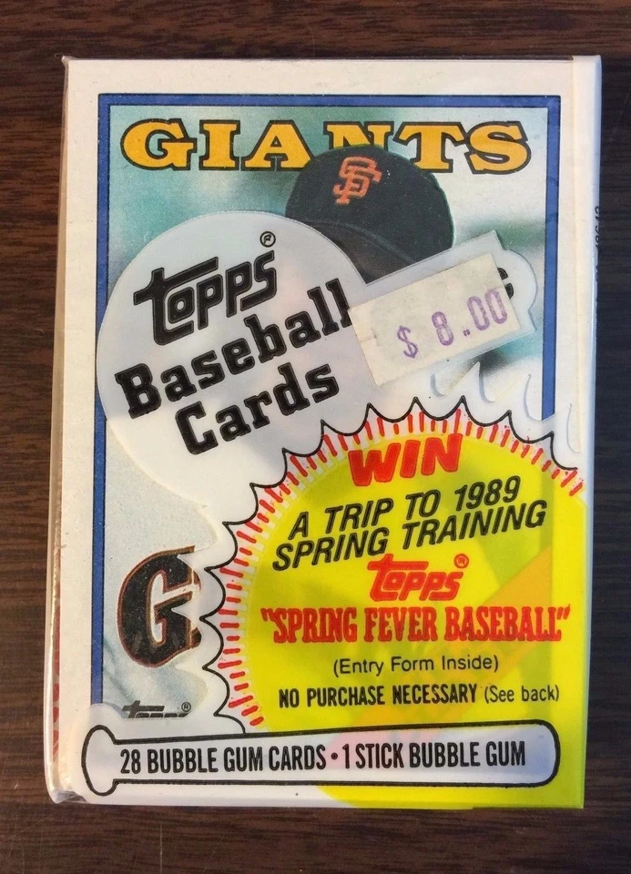 1988 TOPPS CELLO PACK WILL CLARK (TOP) TIM CONROY on Back F6105524 - Image 1 of 1