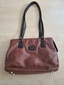 Tasche Handtasche Leder braun mittelbraun CLM Creative Ledermode neu - Bild 1 von 8