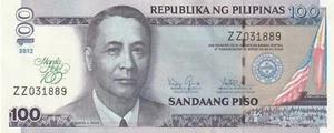 Philippines Commemorative Banknote UNC 2012 纪念钞 100 piso - Picture 1 of 4