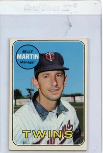 1969 Topps Billy Martin Minnesota Twins #547 🚀😳💥 EXMT - Picture 1 of 2