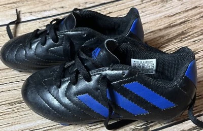 Adidas Black and Blue Soccer Cleats US Size 11K - Image 1 of 4