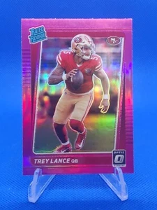 🔵 2021 Panini Donruss Optic TREY LANCE Pink RC #203 San Francisco 49ers Rookie - Picture 1 of 2