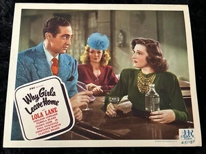 WARUM MÄDCHEN DAS HAUS VERLASSEN Original 1945 Film Lobbykarte - Lola Lane Elisha Cook Jr. - Bild 1 von 3