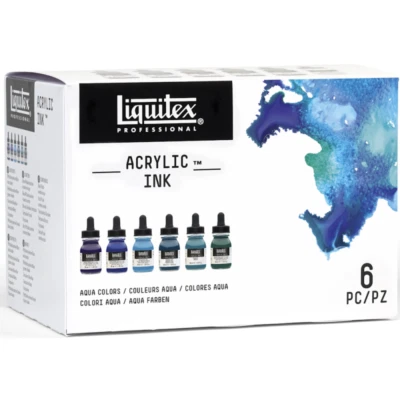 Liquitex Professional Acrylic Ink Aqua Collection (6 x 30ml)