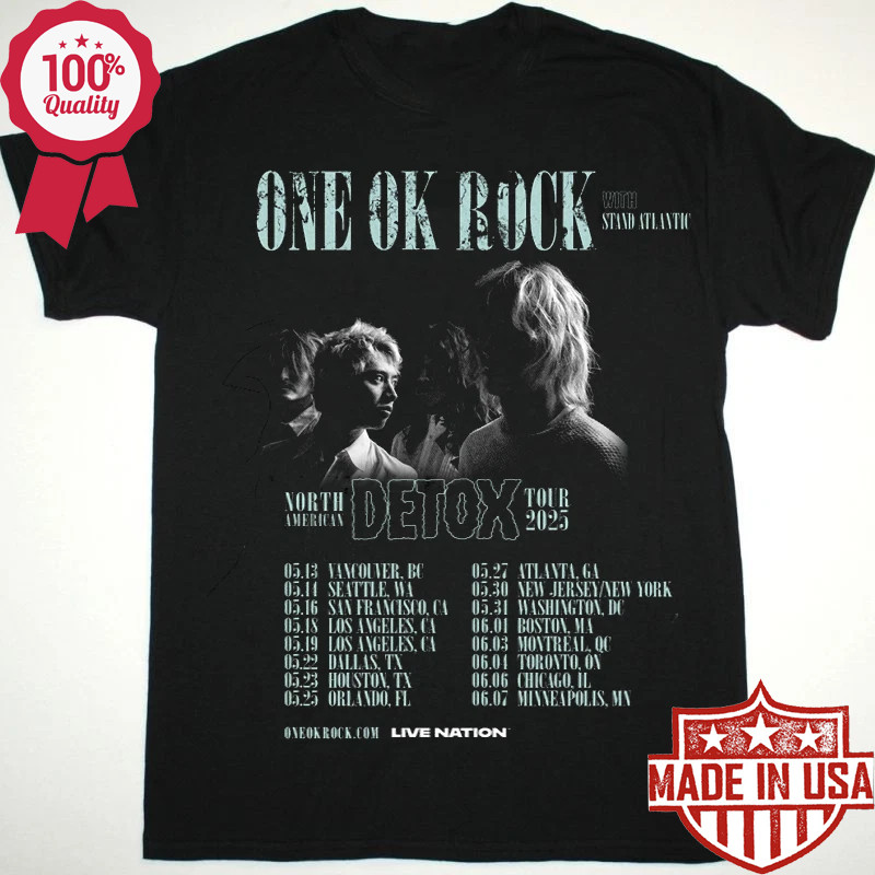 ONE OK ROCK NORTH AMERICAN TOURライブTシャツ S One Ok Rock Detox North America Tour 2025 T-Shirt | eBay