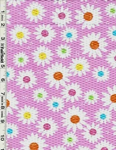 Daisy Dots Seersucker Flowers by Springs Creative 21" - Picture 1 of 1