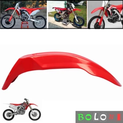 Грязевая защита переднего крыла мотоцикла мотокросса для Honda CRF CR XR KLX WR DR красная - Изображение 1 из 4