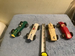 VINTAGE MARX SLOT CAR 4 STÜCK UNGETESTET VERKAUFT ALS NUR FÜR TEILE ODER REPARATUR LESEN - Bild 1 von 24