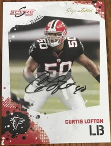2010 Score Signatures Curtis Lofton #10 Atlanta Falcons - Picture 1 of 2