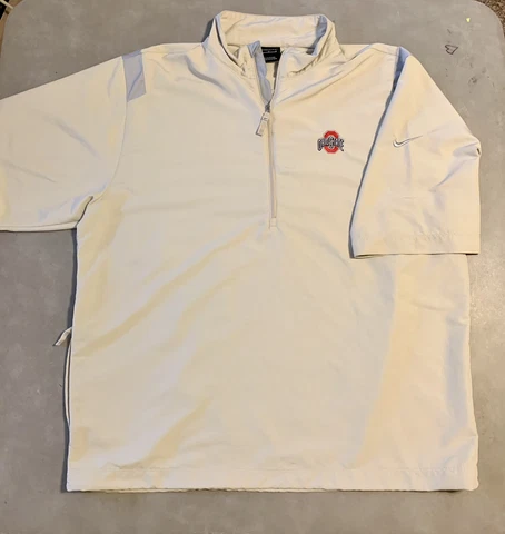 Nike Ohio State Windbreaker Pullover 1/4 Zip Jacket Men’s Size Large Cover