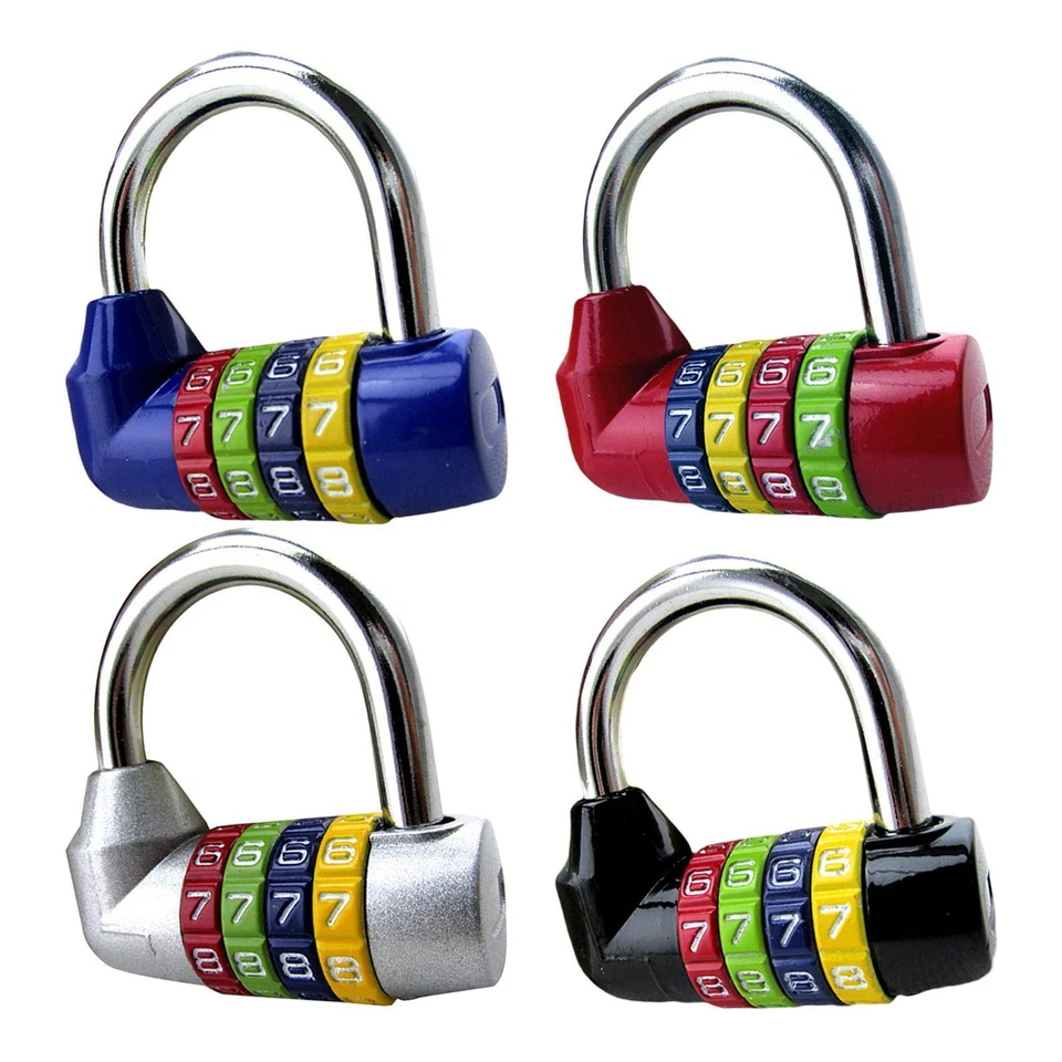 4 Digit Combination Padlock Waterproof Number Lock Multifunctional Well - Image 1 of 1