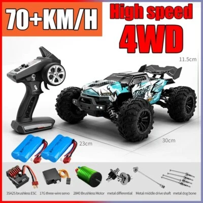 Rc Car Off Road 75KM/H Remote Control Car Headlight Brushless Monster Truck Toy - Image 1 of 4