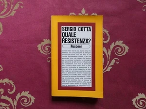 Sergio Cotta quale resistenza rusconi ed. - Foto 1 di 4